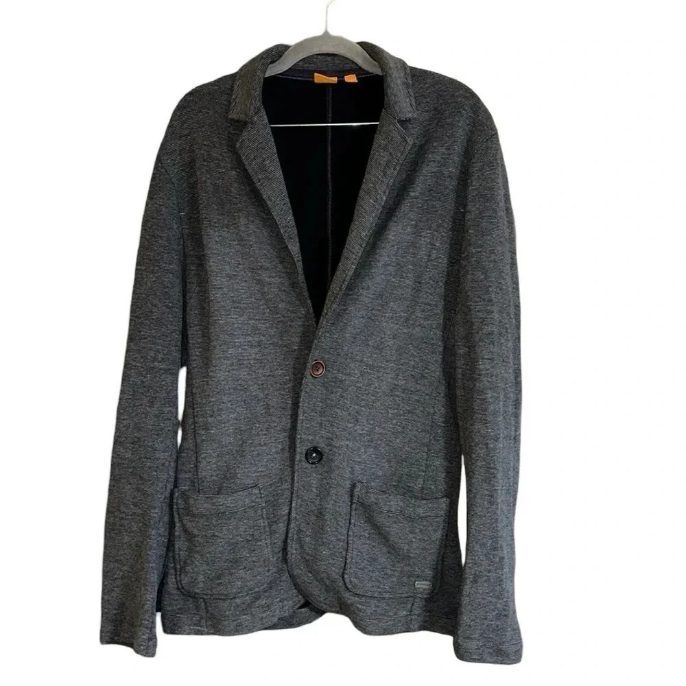 Boss Hugo Boss Orange Cotton Blazer Size Large